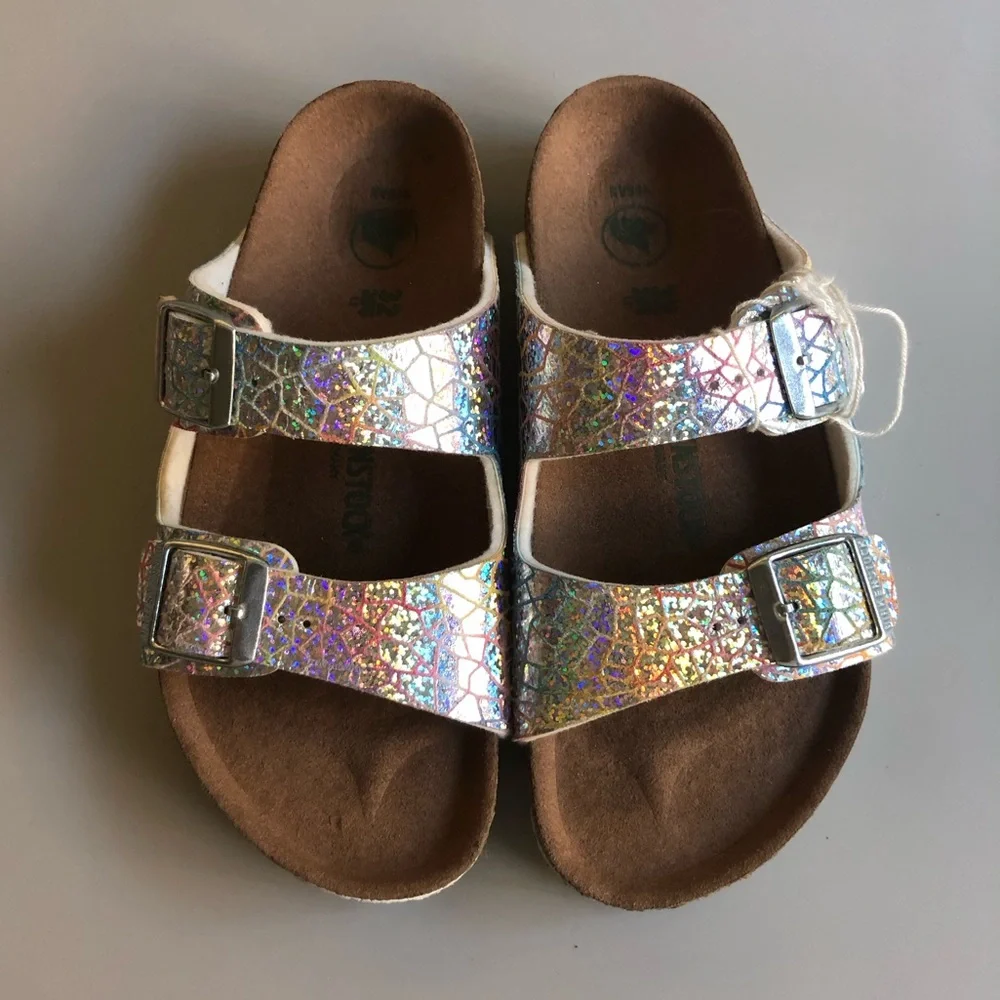 Birkenstock Arizona Vegan Sandal Kids Size: EUR 32 = US 1.5-2
